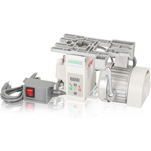 Servo Motor Sewing Machine, Industrial Sewing Machine Servo Motor, AC110V, 750W, 1HP, Speed 200RPM to 6000RPM, Brushless Servo Motor with Controller and Foot Switch, Run CW and CCW, Silent