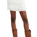 AEROPOSTALE Women's Tiered Mini Skort (White, XXL)