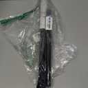 1 Pack Black Shower Curtain Rod 16 To 26 Inch Tension Shower Rod For Bathroom 7/8" Adjustable Spring Curtain Rod No Drilling Spring Rod Black Tension Curtain Rods for Windows Doorway Closet