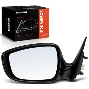 A-Premium Driver Side Power Door Mirror - Compatible with Hyundai Elantra 2011 2012 2013 - Heated Manual Folding Black Outside Rear View Mirror - Replace# 876103Y100