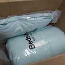 Bedsure Queen Comforter Set Mint Green - Bed in a Bag Queen Size Bedding 7 Pieces, GentleSoft Pintuck Bed Set Gift for Family, Pinch Pleat All Season Comforter with Sheets, Pillowcases & Shams