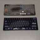 XVX PBT Keycaps - Great Wave of Kanagawa Japanese Design, Dye-Sub Custom Keycaps Set, Cherry Profile for 61/64/66/68 Cherry/Gateron MX Switches, 78 Key Set