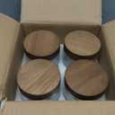 Osfel 16oz 4 Pack Overnight Oats Containers with Lids, Glass Mason Jars with Acacia Wood Airtight Lids, Wide Mouth Meal Prep Storage Jars for Yogurt, Chia Pudding, Salad, Parfait, Snacks, Spice