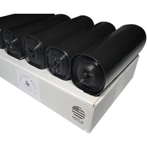 4 Pcs Top MaxiMite 50-60 Gallon Trash Bag Black 100 Count Made in USA