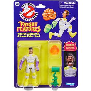 Ghostbusters Kenner Classics The Real Winston Zeddemore & Scream Roller Ghost Toys, Retro Action Figure, Toys for Kids 4+