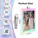 HIIXHC 2Pcs Car Picture Holder, Colored Car Visor Photo Clip, Magnetic Car Sun Visor Picture Holder for 3" Photos, Car Photo Holder, Car Visor Photo Frame for Car Accessories Interior Decor