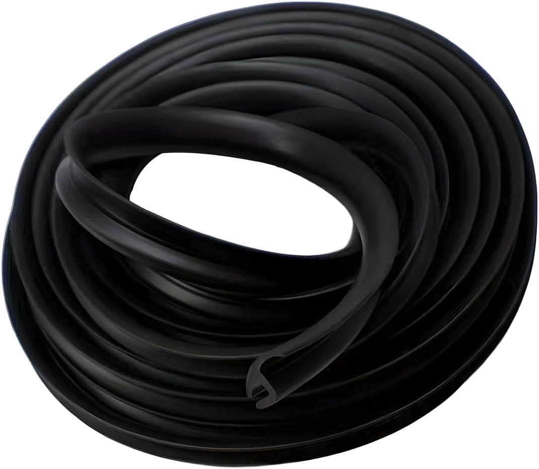 1.7M/5.6Ft Car Windshield Cowl Rubber Seal Strip, Cuttable Auto Front Rear Windshield Seal Strips, Vehicle Weather Stripping Window Door Sealing Molding Trim Strips for SUV Truck (1PC)