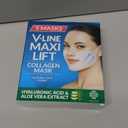 Stylia MaxiLift V-Line Lifting Collagen Face Mask - Double Chin Strap - Jawline Shaper - Neck Firming and Tightening Mask with Hyaluronic Acid & Aloe Vera - Chin Strap for Sleeping (5PC) (5 Count (Pack of 1))