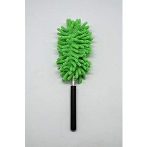 Telescopic Microfiber Hand Duster with Extendable Pole and Washable Duster Head Cleaning Brush Perfect for Office/Home/Car Green