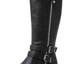 GLOBALWIN Women's Knee High Boots Fashion Comfortable Riding Boots For Women Low Heel, Size 9