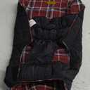 Kuoser Waterproof Dog Coat, Reversible Dog Jacket for Large Dogs, Adjustable Durable Doggie Winter Coat for Groowing Puppies Warm Puppy Cold Weather Apparel, Red L (Large (Pack of 1))