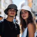 PFFY Bucket Hat for Women Men Cotton Summer Sun Beach Fishing Cap (Gray)