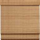 LazBlinds Cordless Bamboo Roman Shades, Light Filtering Window Treatment, Roll Up Bamboo Blinds for Windows, 31'' W x 60'' H