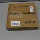 YASONIC Shower Caddy Corner, 3-Pack Adhesive Rustproof Stainless Steel Shower Shelves with Soap Holder, No Drilling Shower Organizer Corner for Dorm, Renters Bathroom, Grey