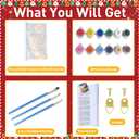 Christmas Paint by Numbers for Adult, Snowman Paint by Numbers Kit for Adults Beginners, DIY Christmas Acrylic Painting on Canvas for Home Wall Art Decor(16x20inch)