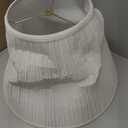 Aspen Creative 33137, Mushroom Pleated Traditional Spider Lamp Shade, Pleated White, 9" Top x 18" Bottom x 13" Slant, 9x18x13"