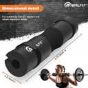 2 x NEALFIT Barbell Pad Squat Pad for SquatsSquat Bar PadGreat for Weightlifting,Lunges and Hip ThrustsFoam Sponge PadFit Standard and Olympic Bars Perfectly