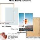 JCJMY 19.7x27.6 Puzzles Frame for 50x70 cm Puzzles Poster Photo Picture, Display 18x24 with Mat or 19.7 x 27.6 without, Wall Hanging 19.7 by 27.6 inch 1000 Pieces Puzzles Frame, Rustic Brown