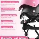 Kids Bike Helmet Set, Adjustable Helmet for Boys Girls, Toddler Pad Set with Knee and Elbow Pads for Bike, Roller, Skating, Scooter, Longboard and More Sports, Red (S: 18.9"-21.3"/2-8 years old)