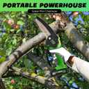 Saker Mini Chainsaw Cordless,6 Inch Chainsaw, Mini Electric Chainsaw Cordless Battery Powered,One-Hand Portable Chain Saw for Tree Trimming, Pruning&Wood Cutting,Gifts for Men Husband