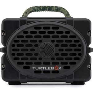 Turtlebox Original Gen 3: Portable Outdoor Bluetooth Speaker  Ultra-Loud (120dB), Waterproof (IP67), Rugged, Impact-Resistant, 3-Day Battery | Party Mode: Unlimited Pairing Stereo, Gray/Camo