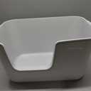 Extra Large Kitty Litter Box with High Sides, Anti-Splashing, Tool-Free Assembly, Multi Cat, Jumbo (Grey) 24.60" L x 16.92" W x 12.99" H