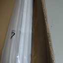 No Drill L-Shaped Vinyl Cordless Mini Blinds,White,38.5" Wx 64" H | 1",No Tools,Horizontal Window Blinds,Light Filtering,Indoor Windows
