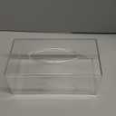 Ginza Maison Clear Tissue Box Cover - Tissue Holder, Box Covers Rectangular, Napkin Dispenser for Home, Office, Restaurant, Kitchen, Bathroom Facial Napkin Box Holders