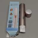 Facial Hair Removal for Women,2 in 1 Electric Hair Removal Device for Chin Upper Lip Peach Fuzz & Rechargeable Eyebrow Trimmer with LED Light for Precise Shaping