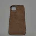 Caseative Soft Touch Suede Leather Compatible with iPhone Case (Brown,iPhone 14 Plus)
