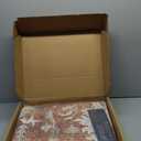 jinchan Area Rug 6ftx9ft Floral Brick Red Rug Distressed