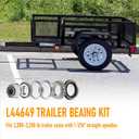 2 Sets Trailer Wheel Bearing Kits L44649 L44610 for 2000-2200 lb Axles