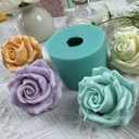 3D Rose Flower Silicone Mold Resin Epoxy Flower Molds Decorating Crafts Candle Wax Mold Mousse Cake Silicone Mould