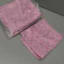 Artoid Mode 3PCS Pink Gold Gauze Table Runner 120 Inch 10FT, Glitter Metallic Foil Sheer Dining Wedding Anniversary Holiday Table Decor for Home Party