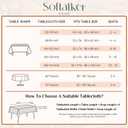 Softalker Fall Tablecloth Rectangle 60x84 Inch, Thanksgiving Autumn Harvest Pumpkin Buffalo Plaid Decoration Table Cloth, Stain Resistant Table Cover for Party/Dining/Holiday, Orange Checkered