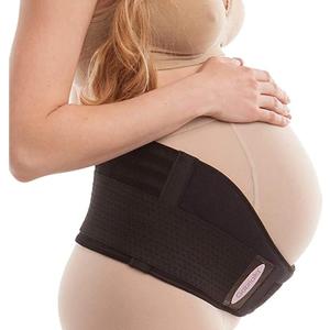 GABRIALLA Cotton Lined Pregnancy Belly Band for Pregnant Women, Soft & Breathable, Pregnancy Must Haves Belly Support Band for Abdominal, Pelvic, Waist, Back Pain - Adjustable Maternity Support Belt (Small, Black)