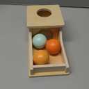 Busy edition Montessori Toys for Babies 6-12 Months Object Permanence Box Wooden Ball Drop Toy Play for 6 Month 1 2 3 Year Old Toddlers Infant Early Age Toy