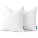 Oubonun 24x24 Feather Down Throw Pillow Inserts, 100% Cotton Cover, Medium Firm Decorative Pillow Inserts for Couch, Sofa, Bed, Chair (Set of 2)