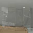 Azar Displays Tri-Fold Protective Sneeze Guard for Counter and Desk - Portable Plexiglass Barrier - Acrylic Desk Shield with side wing panels. Plastic Shield for Desk, 46 in x 18 in (Pack of 1)
