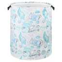 Beach Laundry Basket for Ocean Room Decor Coastal Sea Nursery Hamper Gift for Kids Boys Bin for Bathroom Bedroom Dorm, 17.71"x13.77"