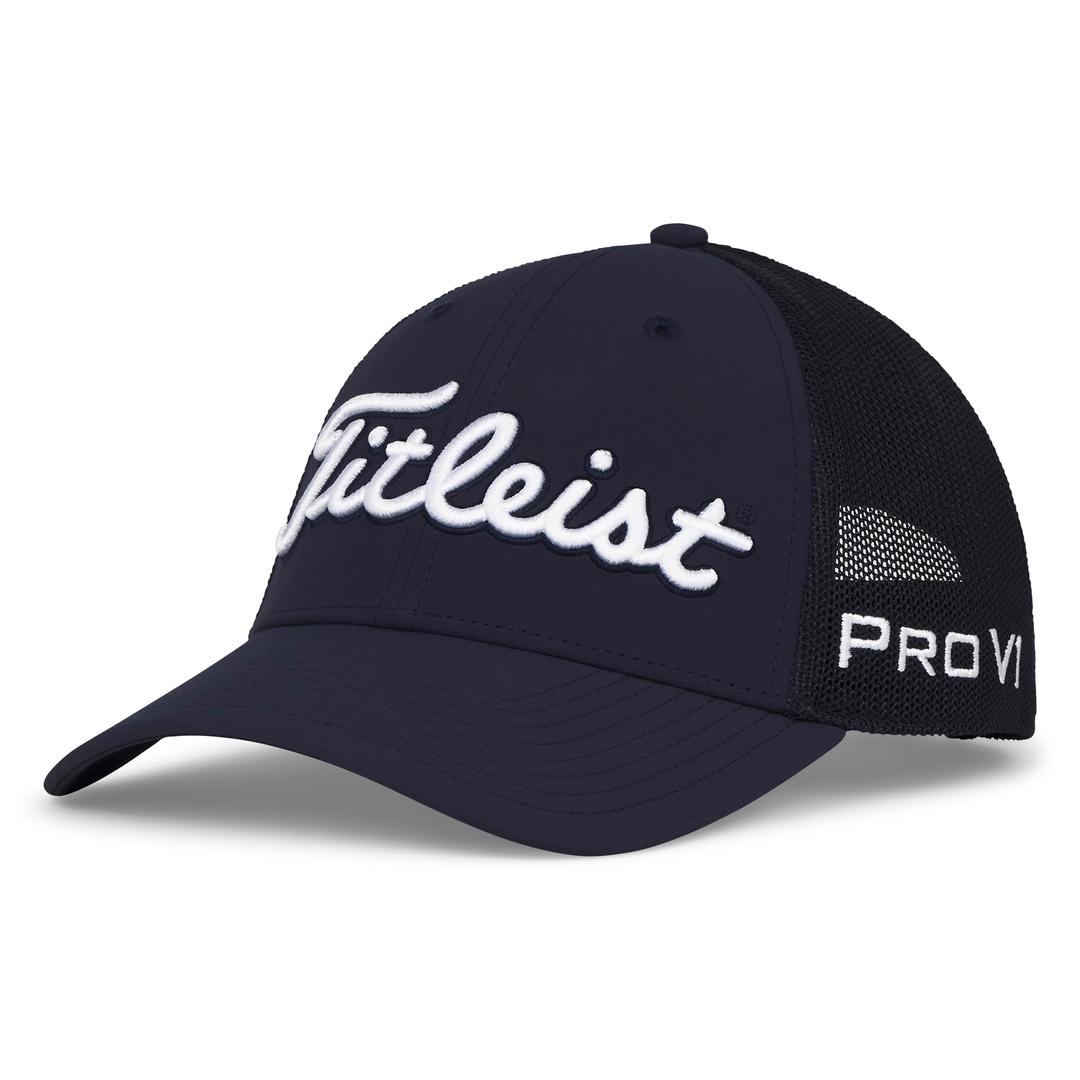 Titleist Tour Performance Mesh Golf Hat, Navy/White