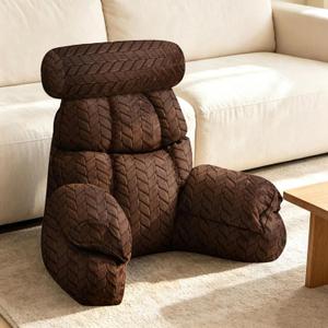FXXUDVNIIN Back Pillow for Bed Sitting up with 9.4" Armrest | For reading, gaming, relaxing, bed pillow for sitting up, tv pillows for sitting in bed, floor pillows & adult back support.