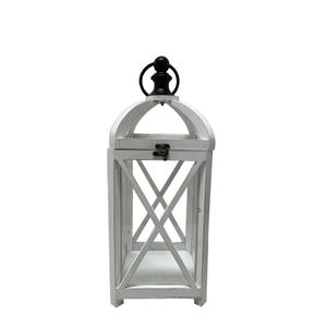 Perfnique Farmhouse Outdoor Lanterns for Patio,  White Rustic Lanterns Decor, Vintage Hanging Candle Holder Decorative for Porch, Garden, Yard, Indoor