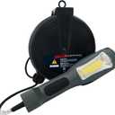 Portable Corded LED Work Light with 30 Feet Retractable Cord Reel, 1600 Lumens, 116AWG 3C SJTW Cord Handheld Outdoor Work Light, UV and Weather Resistant, Magnetic Mount, UL Listed