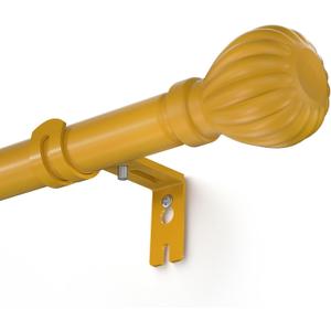Metal Curtain Rods for Windows, 46-96 inch Cortineros Para Ventanas, Heavy Duty Metal Curtain Rod with Brackets