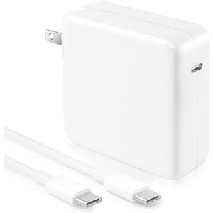 Mac Book Pro Charger-118W USB C Fast Charger Power Adapter Compatible with MacBook Pro/MacBook Air 16 15 14 13 Inch, M1 M2 M3 M4, New iPad Pro and All USB C Device, 6.6ft Charge Cable (White)