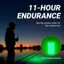 Rechargeable Underwater Fishing Light,Auto On in Water,Multi-Color Options, Up to 16000lm, IP68 Waterproof,No External Power,Cordless,Night Boat Dock Ice Fishing