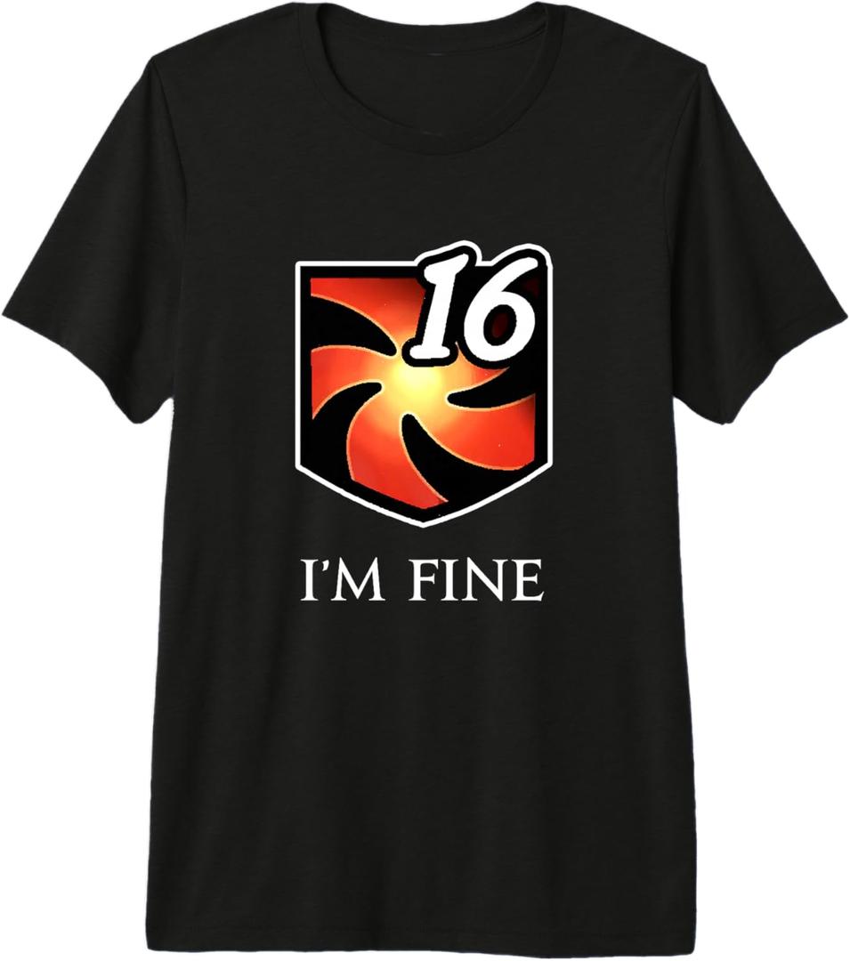 I'm fine - Vulnerability Stacks Fantasy MMORPG Premium Tri-Blend T-Shirt, S