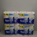 Sparkle Tear-A-Square Paper Towels, 6 Double Rolls : 12 Regular Rolls (3 Packs of 2)