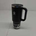 Hydro Flask Travel Tumbler with Handle, Lid and Straw - Insulated Stainless Steel in 40 Oz Black